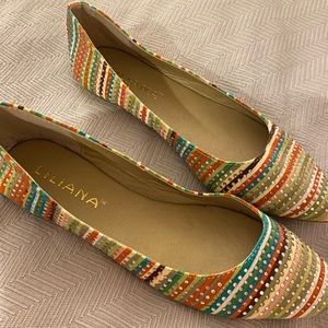 Liliana Pointed Flats Multicolor 7.5 Women’s